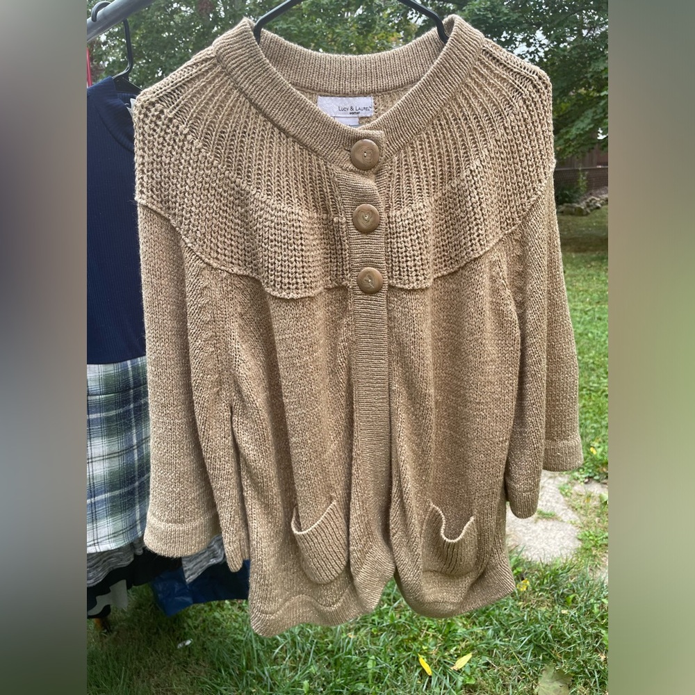 Lucy & Laurel 3/4 Sleeve Sweater Size 2X